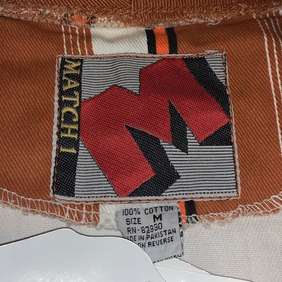 Vintage NWT Texas Longhorns Striped Canvas NCAA Button Jacket NEW Sz Medium RARE - Picture 7 of 12